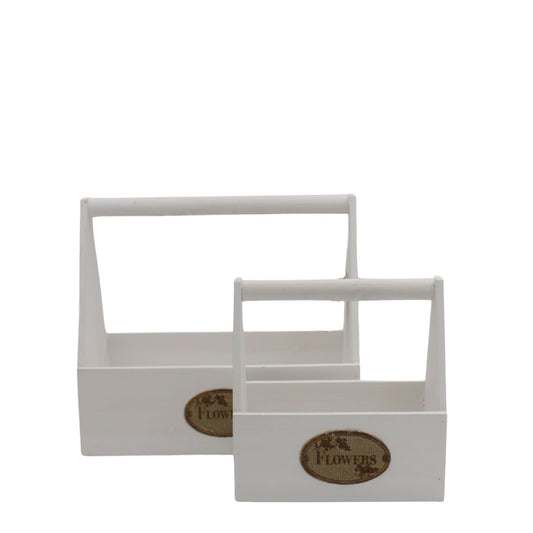 Wooden Flower Boxes with Handles