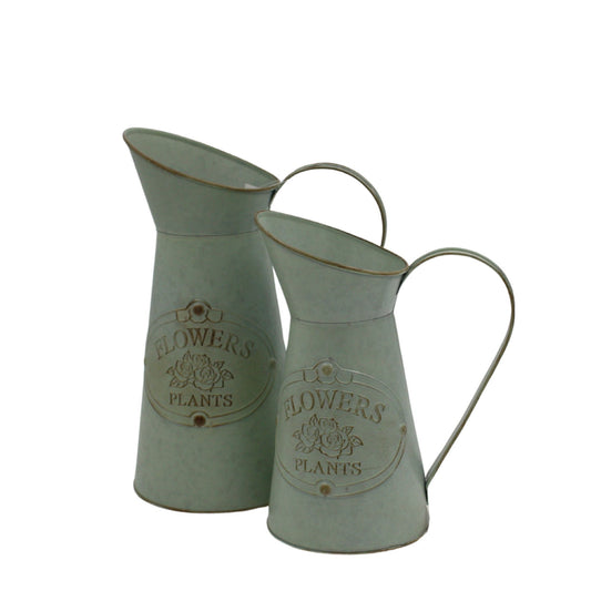 Flowers and Garden Metal Jug - Large