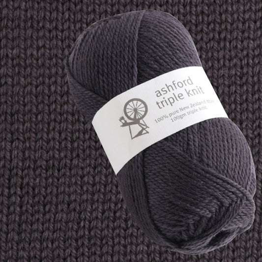 Ashford NZ  Wool Triple Knit  - Shadow