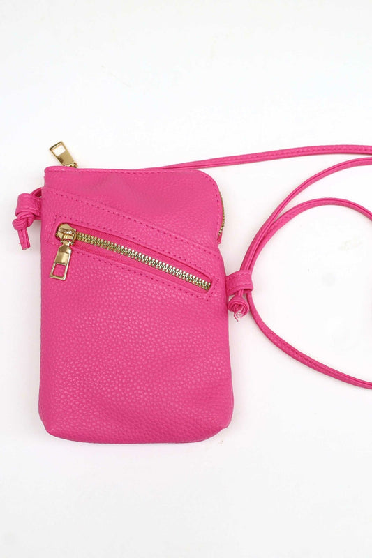 Cross Body Shoulder Bag - Hot Pink