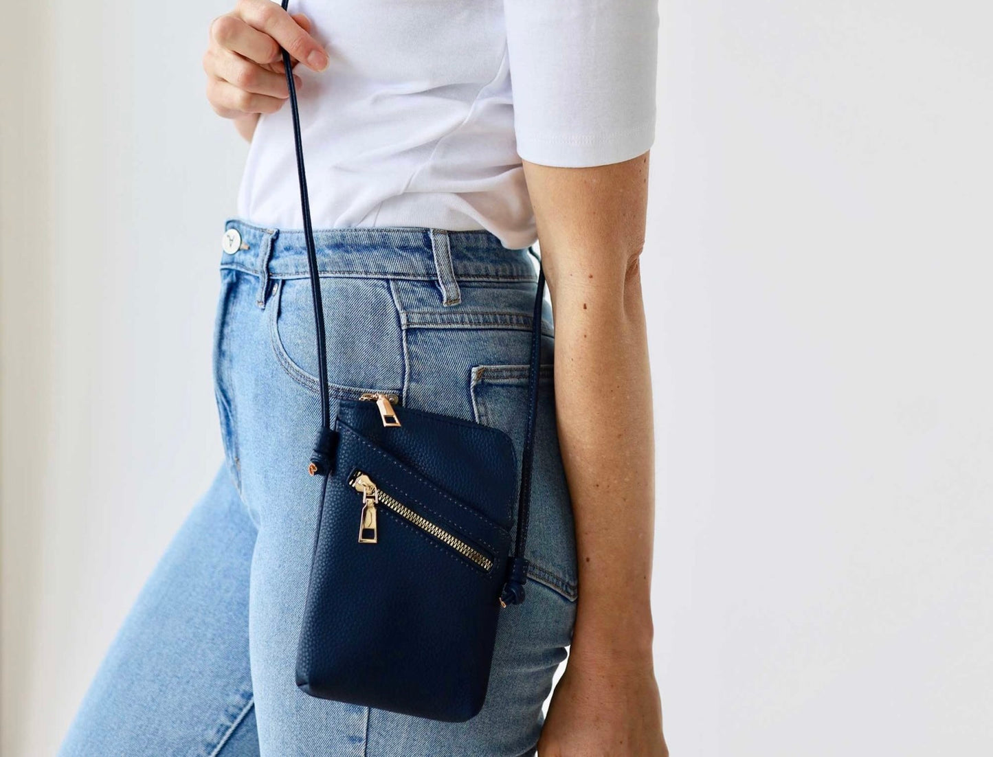 Cross Body Shoulder Bag - Navy