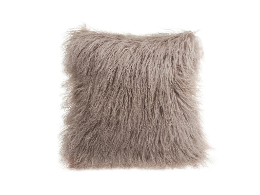 Tibetian Sheepskin Cushion - Birch