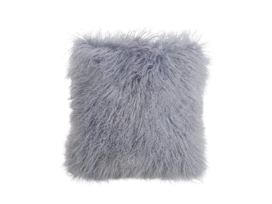 Tibetian Sheepskin Cushion - Dove