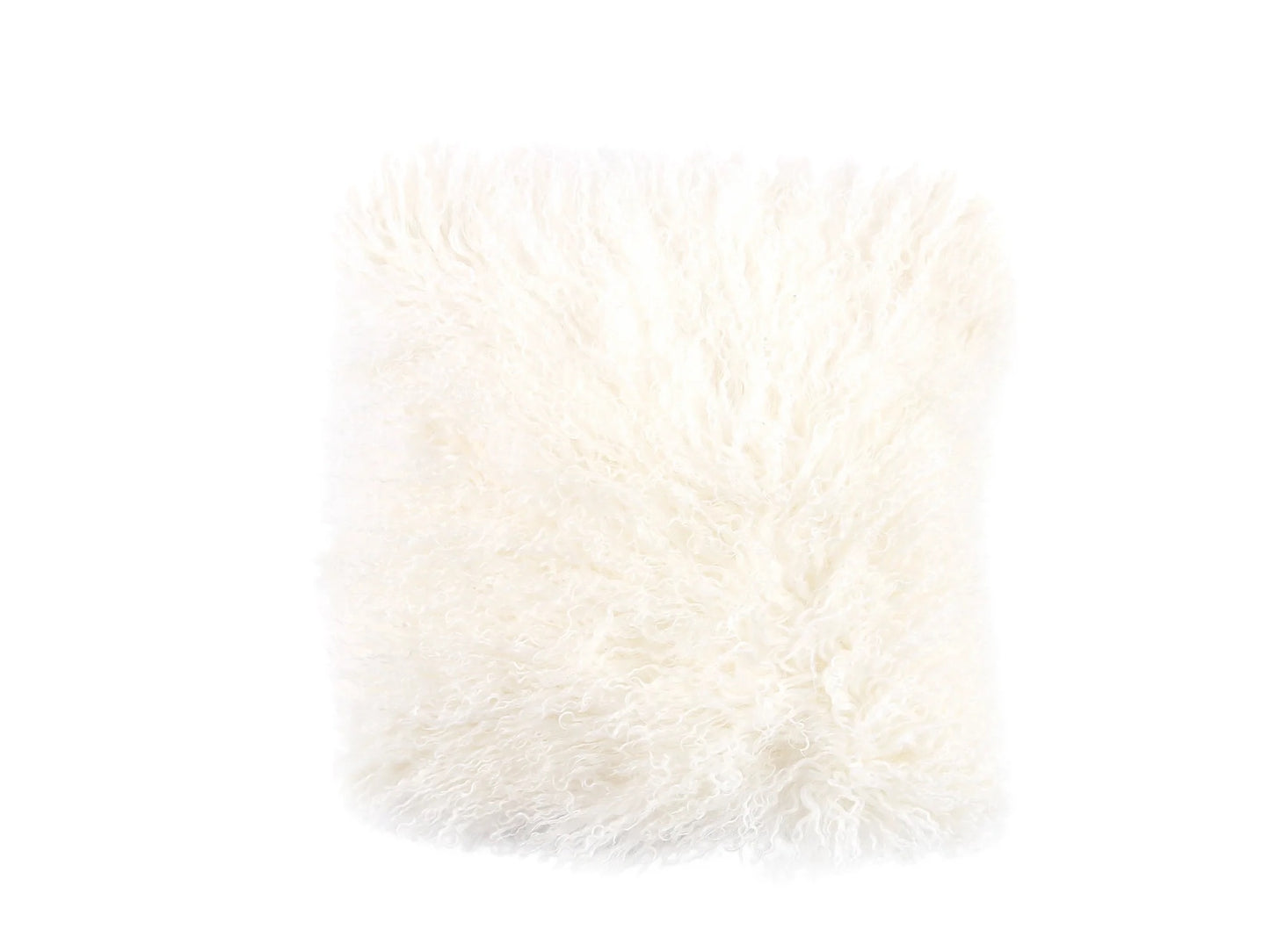 Tibetian Sheepskin Cushion - Ivory