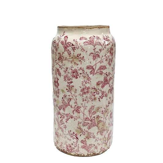 Ceramic Pink Floral Vase