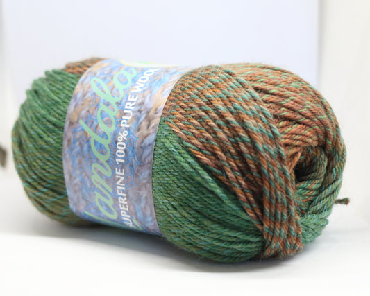 Countrywide Mandala 8 ply - Green Rust