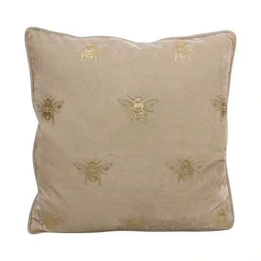 Pearl Velvet Bee Cushion - Le Forge