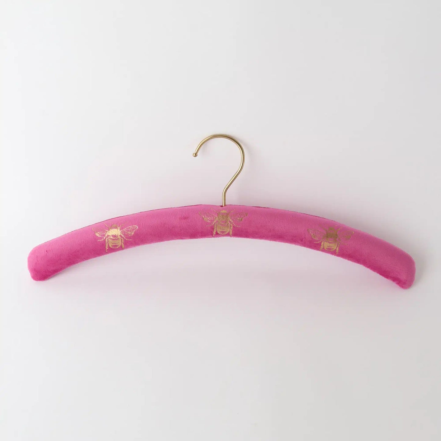 Velvet Bee Coat Hanger - Pink