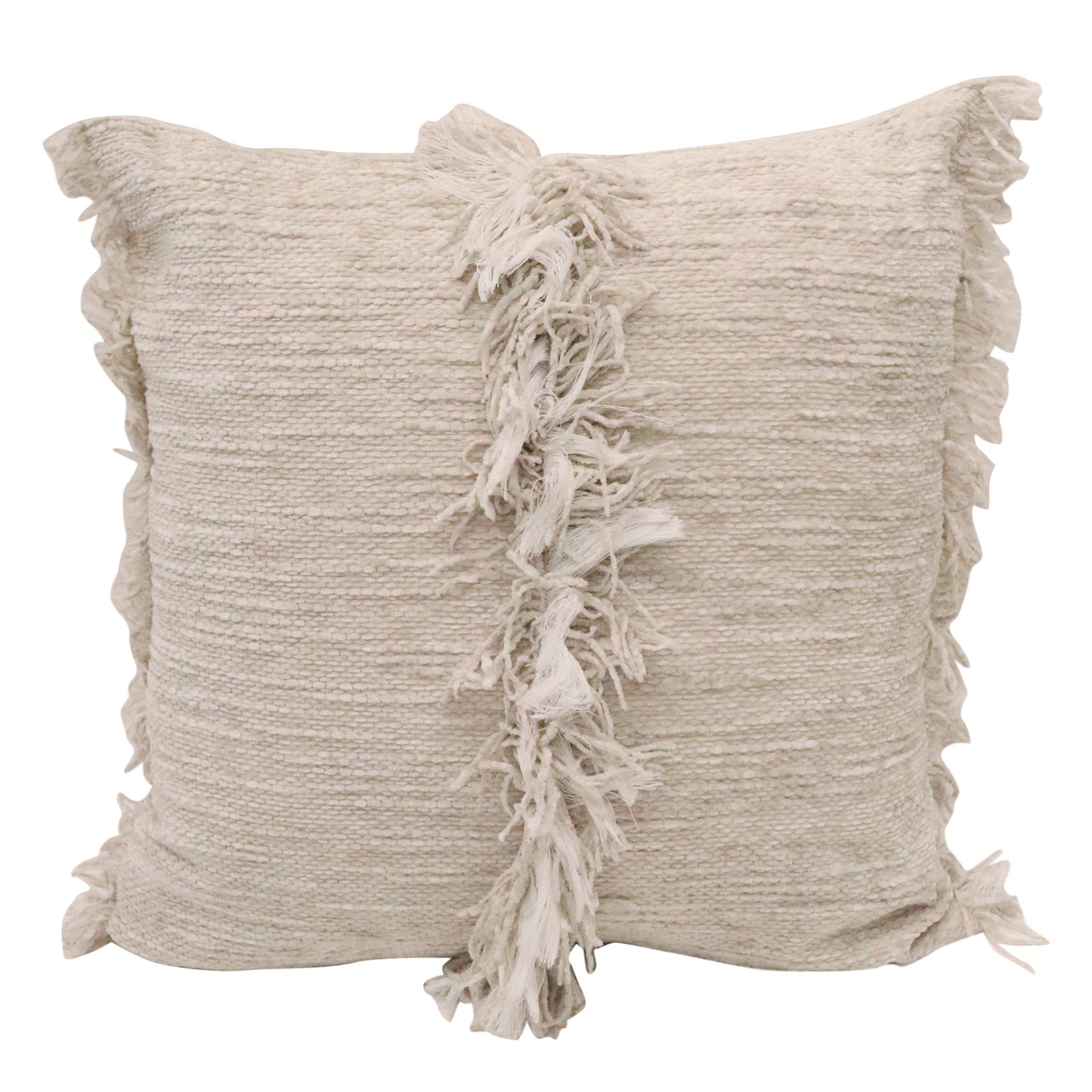 Fringe Cushion - Sand