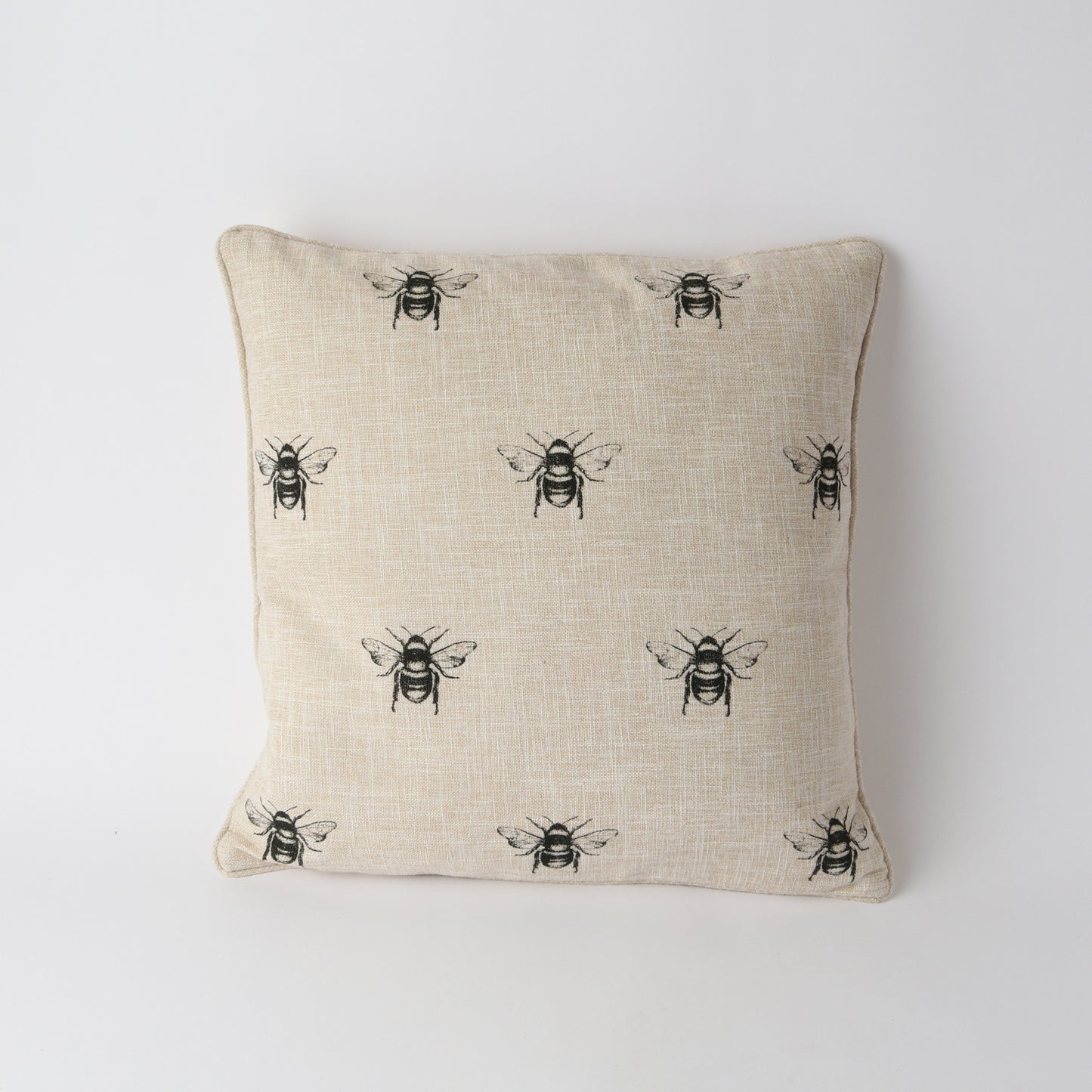 Cream Linen Bee Cushion - Le Forge