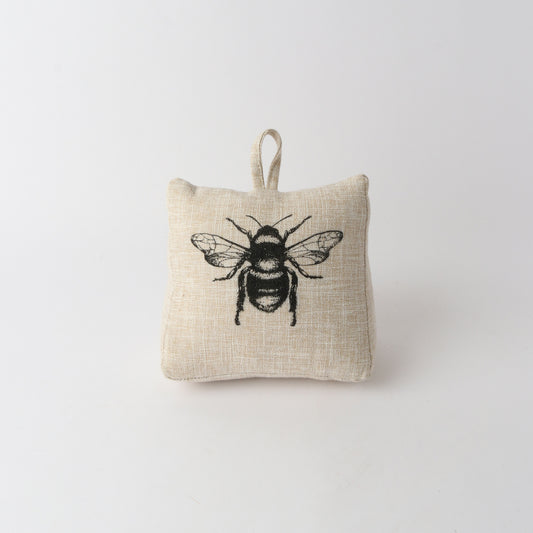 Cream Linen Bee Doorstop - Le Forge