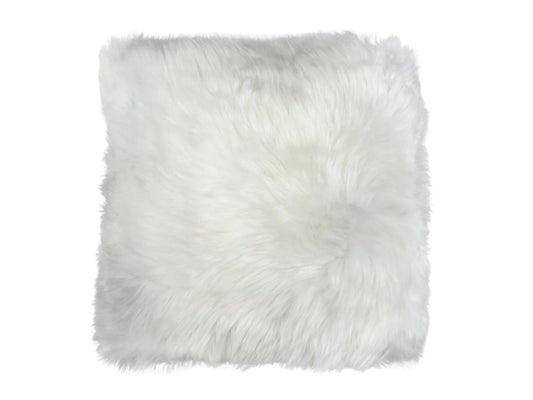 NZ Sheepskin Cushion - Ivory