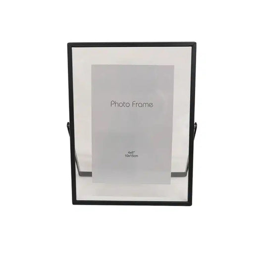 Black Glass Picture Frame - 4 x 6