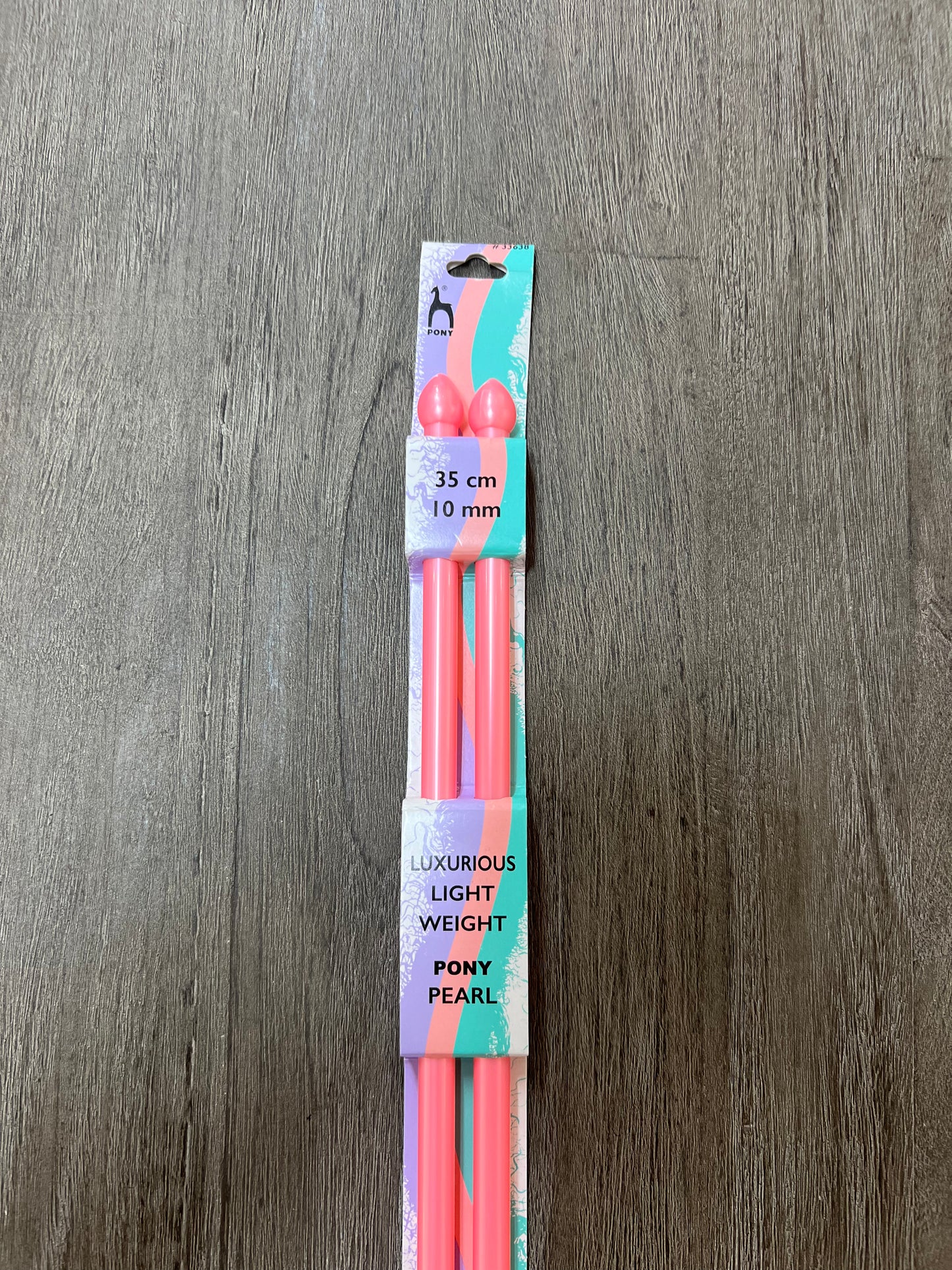 Pony Pearl knitting needles 10mm 35cm