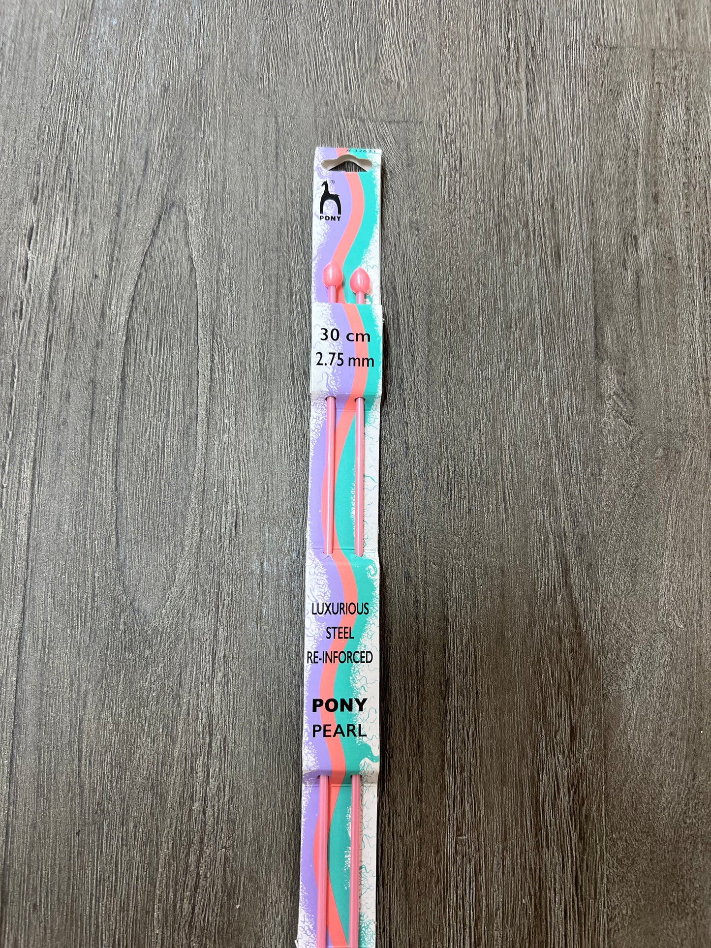 Pony pearl knitting needles  2.75mm. 30cm