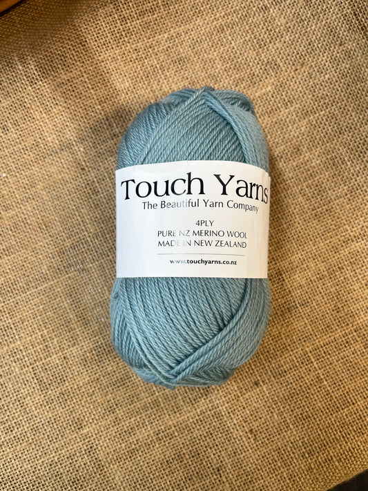 Touch Yarns Pure Merino 4ply  – Duck Egg