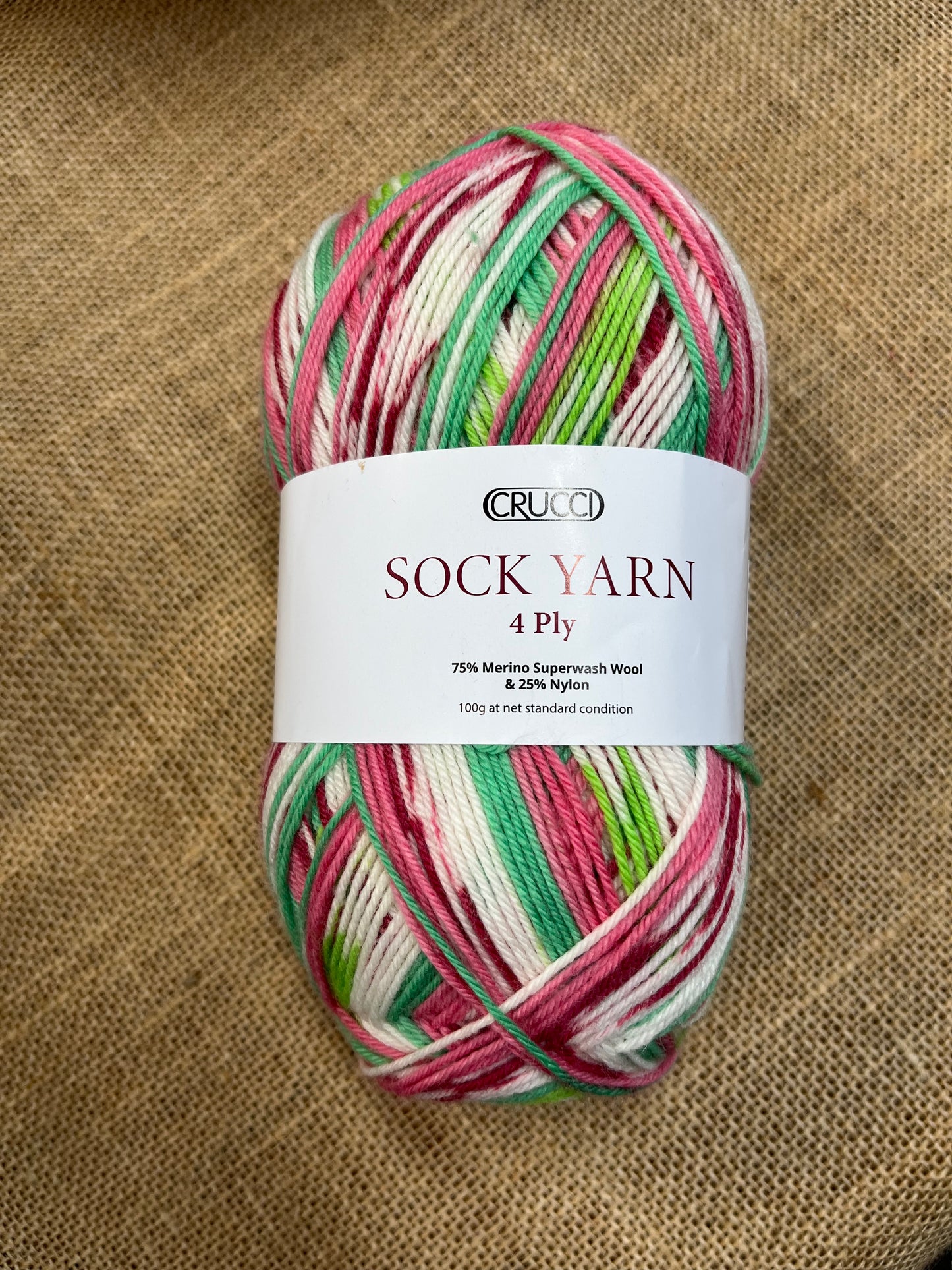 Crucci Sock Yarn 4 ply