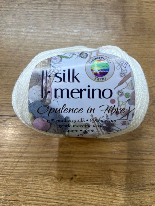 Silk Merino 4 ply Cream