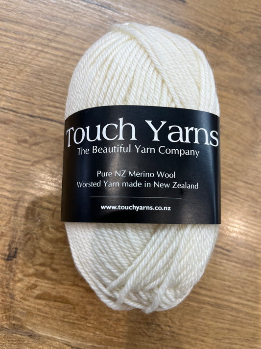 Touch Yarns Pure Merino 8ply - Natural