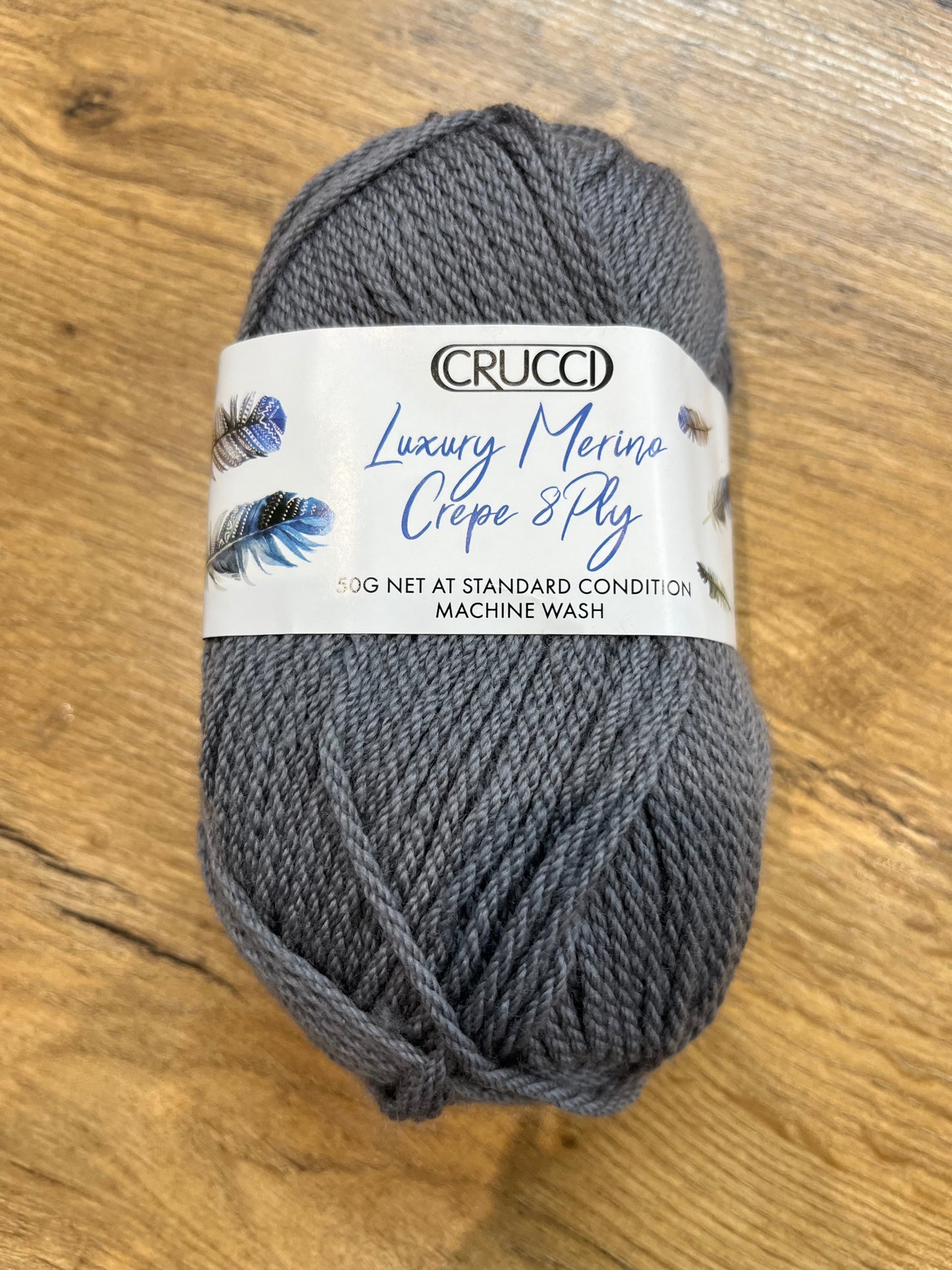 Crucci Luxury Merino Crepe Wool DK - Graphite