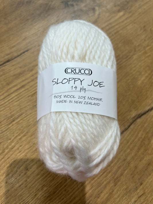 Crucci Sloppy Joe 14ply Wool - Cream