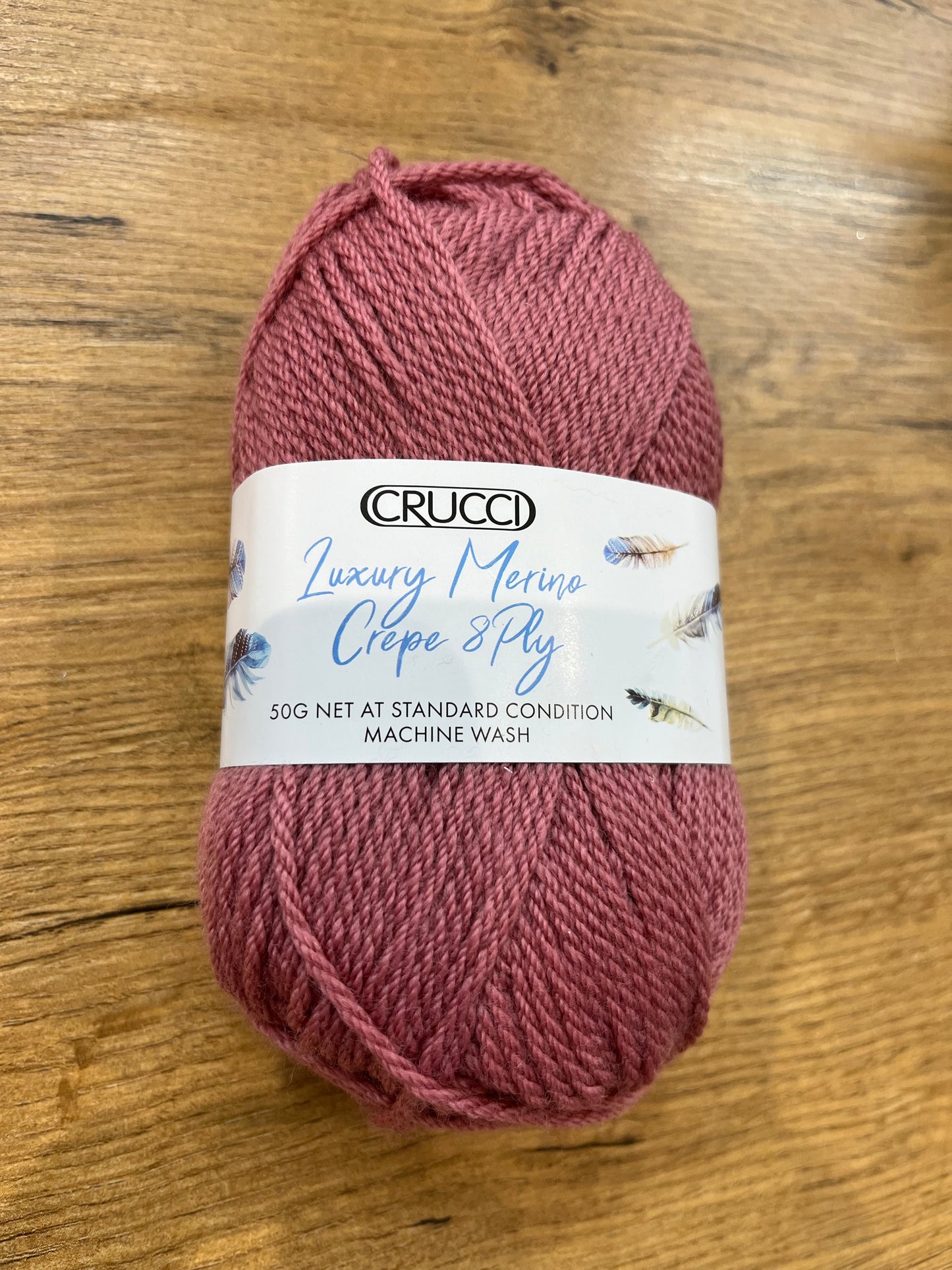 Crucci Luxury Merino Crepe Wool DK - Pink Clay