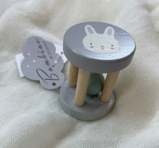 Bambino Baby Drum Rattle - Bunny