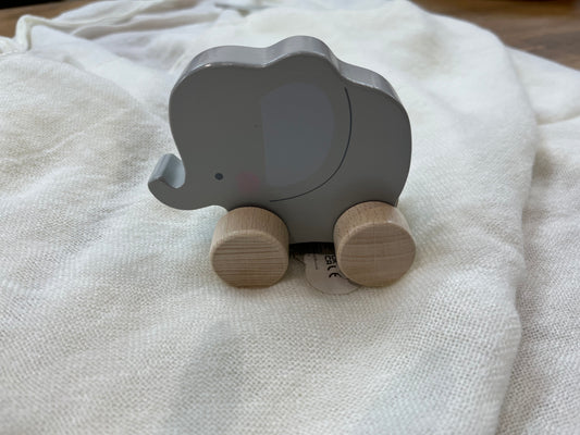 Bambino Wooden Push Toy -  Elephant