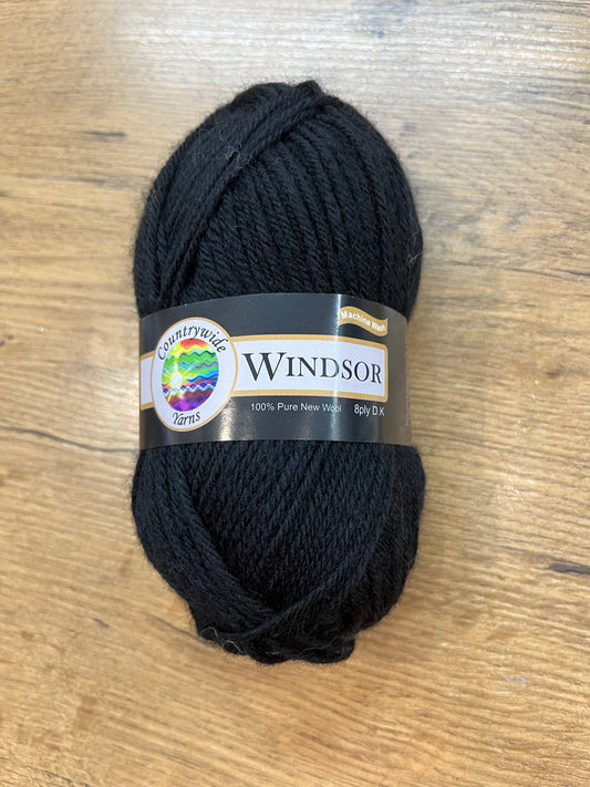 Windsor 8 ply – Black