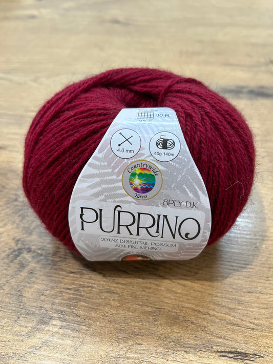 Purrino 8ply - Raspberry