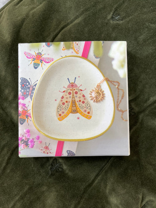 Floral Bug Trinket Dishes