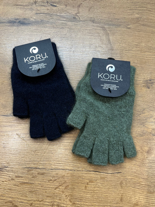 Fingerless Merino and Possum Gloves - Small