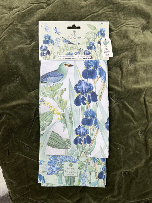 Ashdene Iris Garden Tea Towels