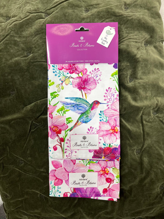 Birds & Blooms 2pk Kitchen Towel