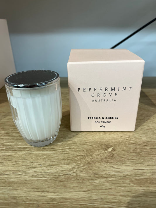 Peppermint Grove Candle 60g - Freesia & Berries