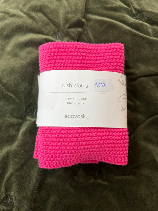 Ecovask Dish Cloths LITE - Raspberry