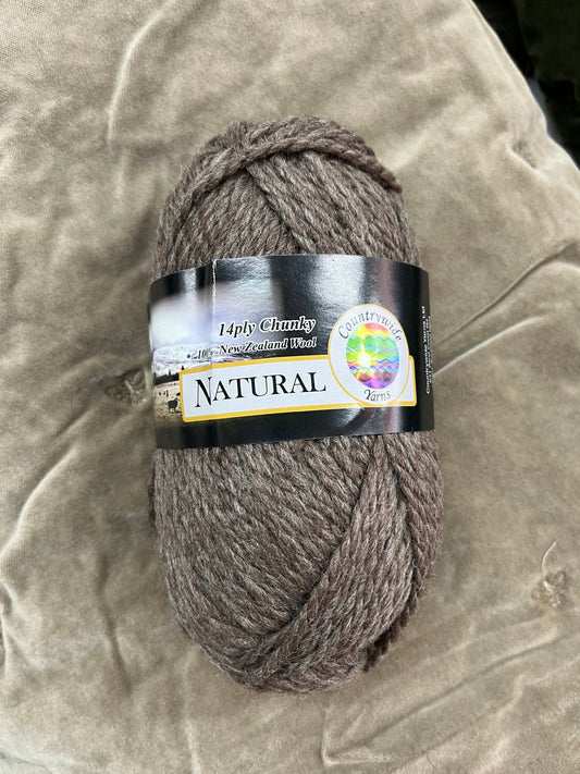Countrywide 14ply Naturals - Brown Fleece