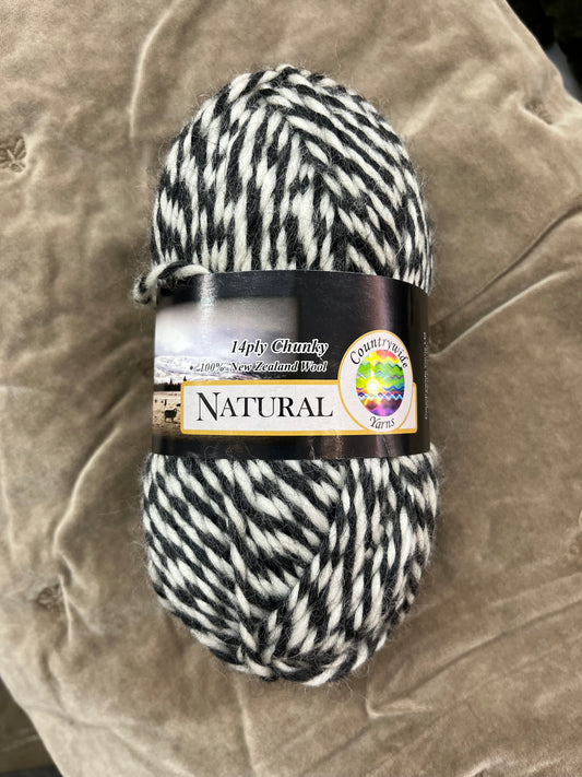Countrywide 14ply Naturals - Ecru Charcoal