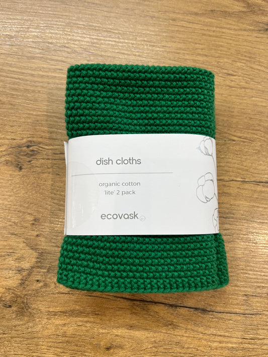 Ecovask Dish Cloths LITE - Emerald
