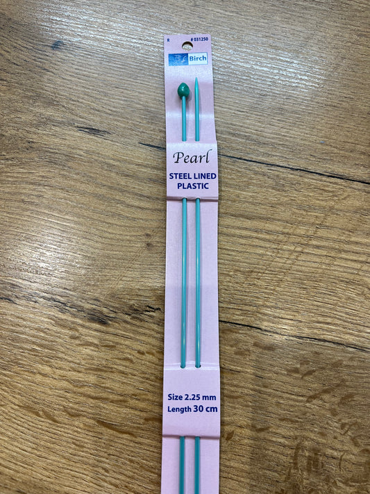 Pony Pearl Knitting Needles 2.25mm 30 cm