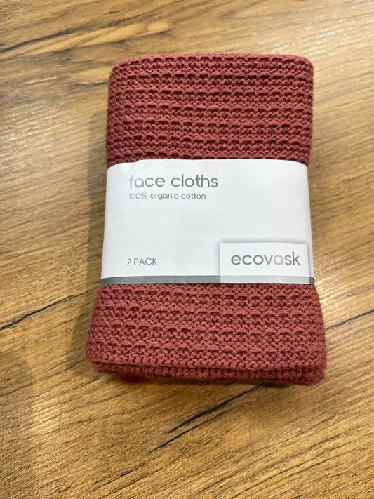 Ecovask Face Cloths - Cameo