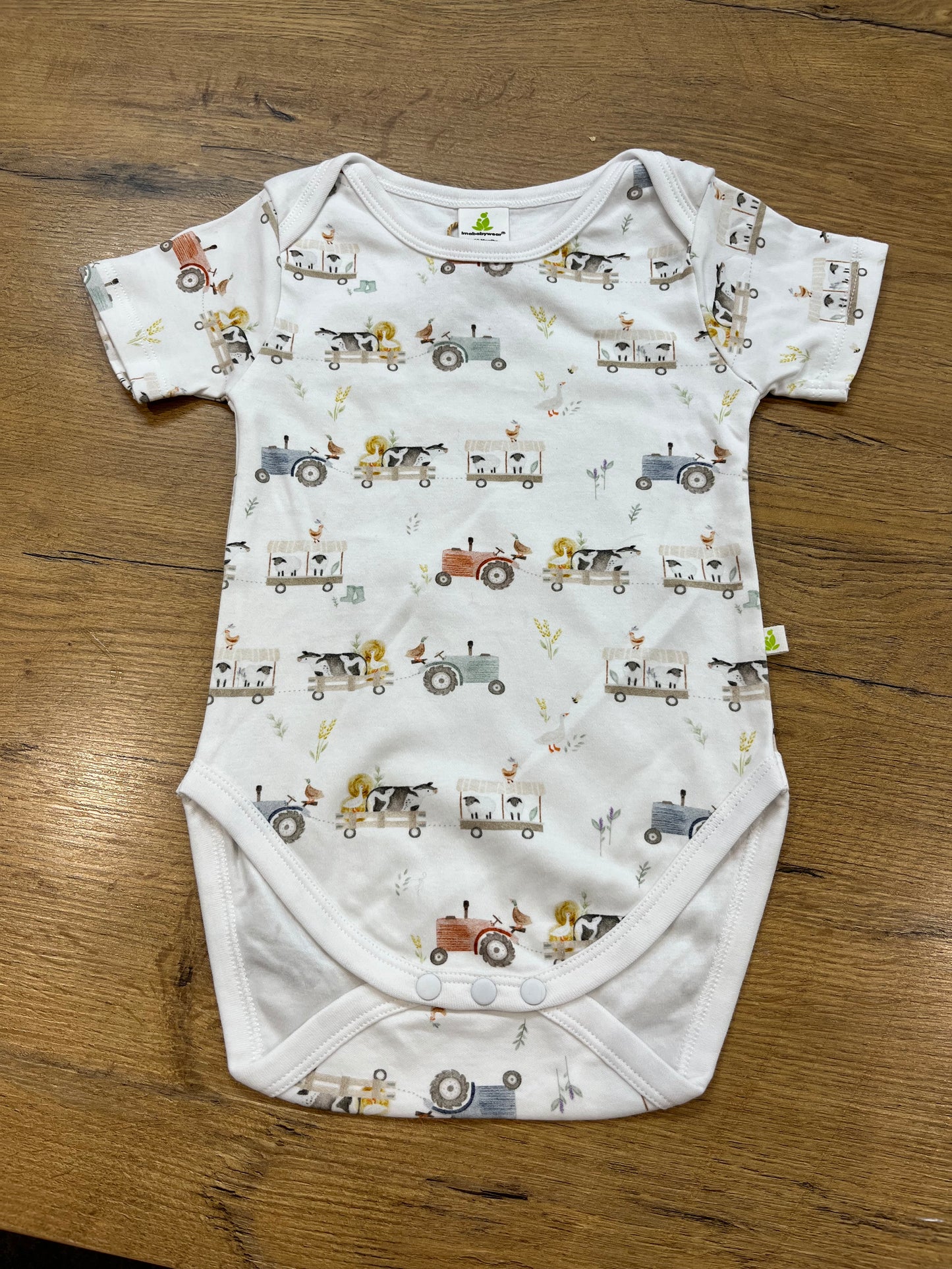 Short Sleeve Bodysuit – Farmyard