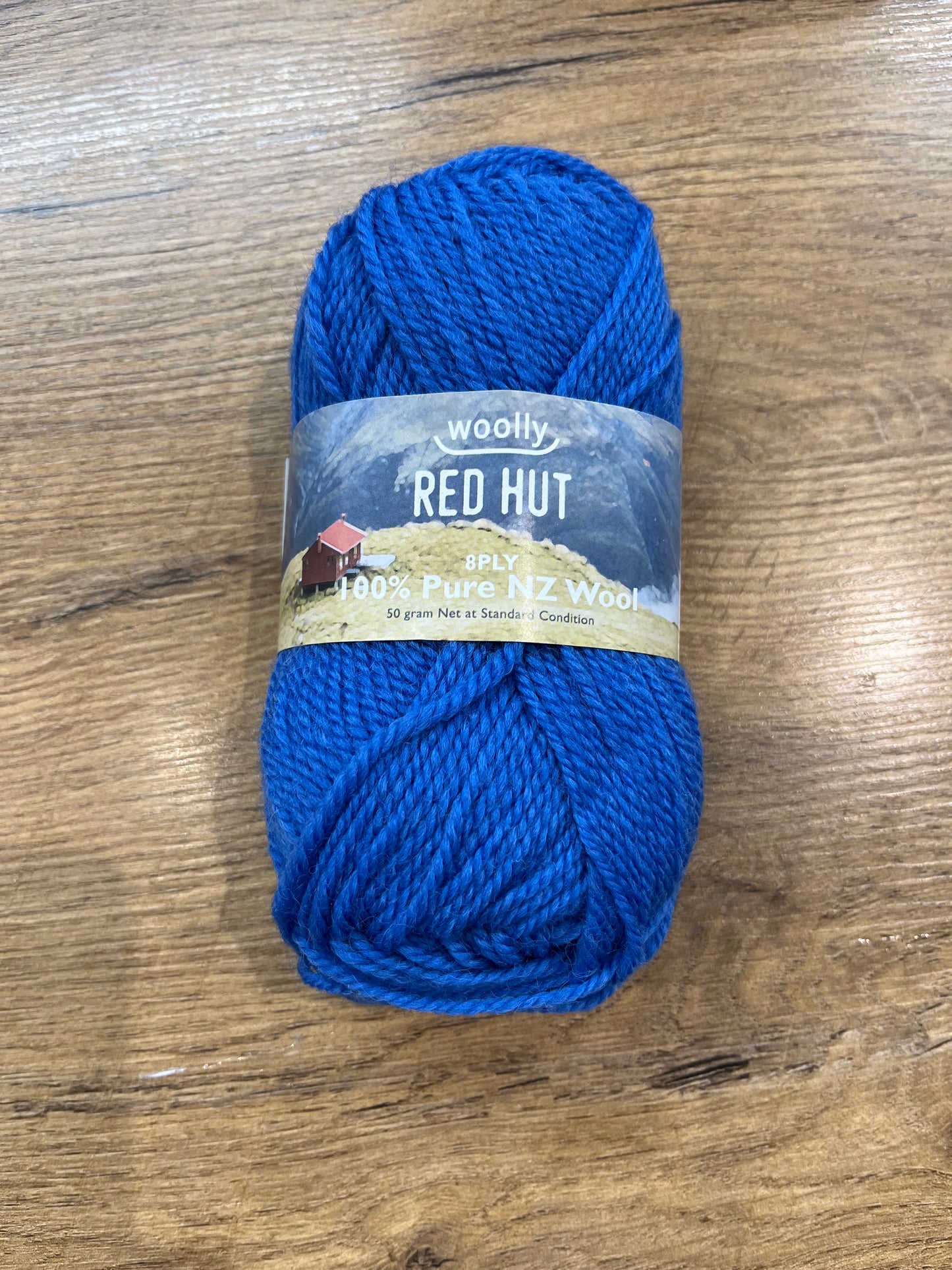 Red Hut 8ply - New Blue