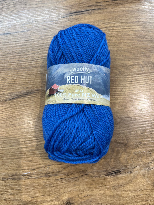 Red Hut 8ply - New Blue