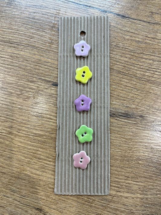 Hand Made Buttons - Flowers