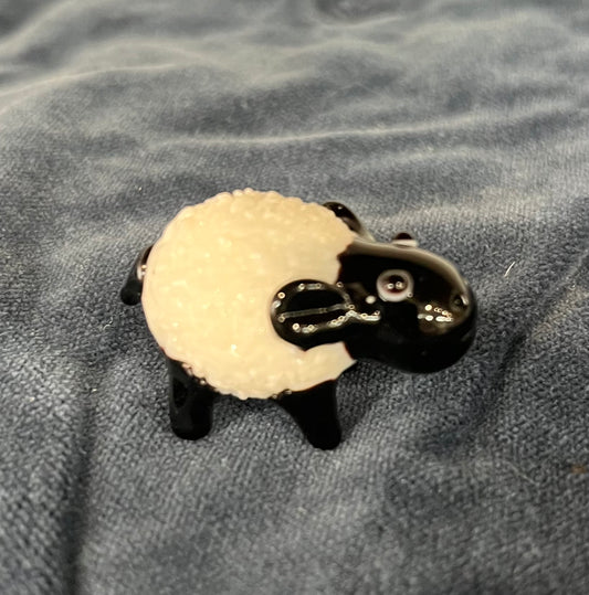 Artisan Glass Sheep Figurine
