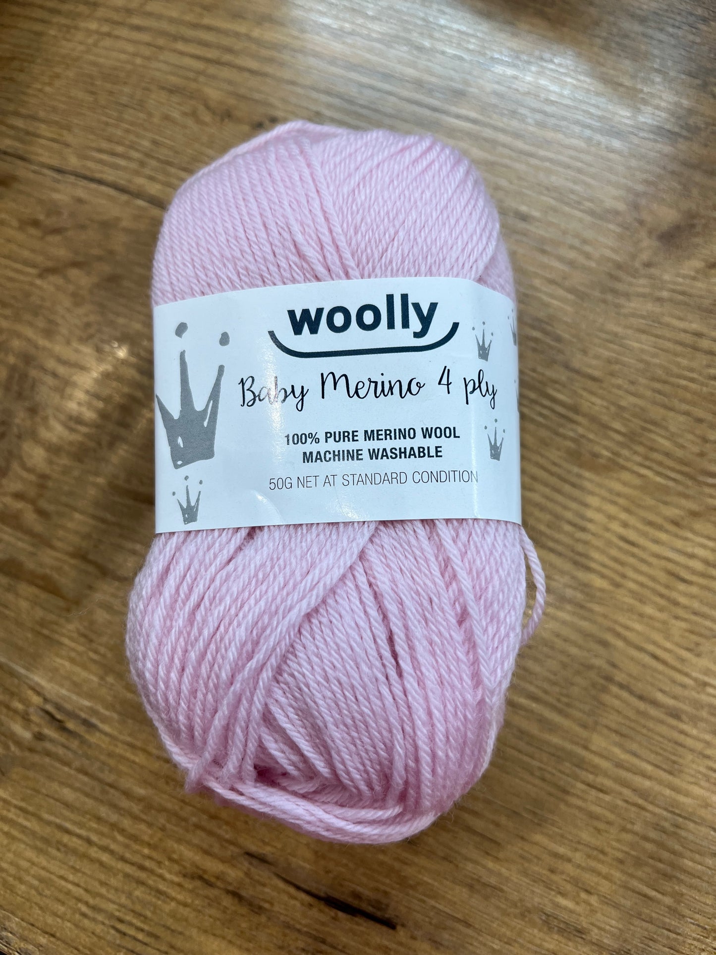 Crucci Woolly 4ply Baby Merino - Pink