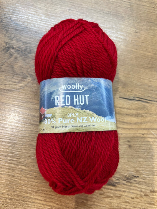 Red Hut 8ply - Red