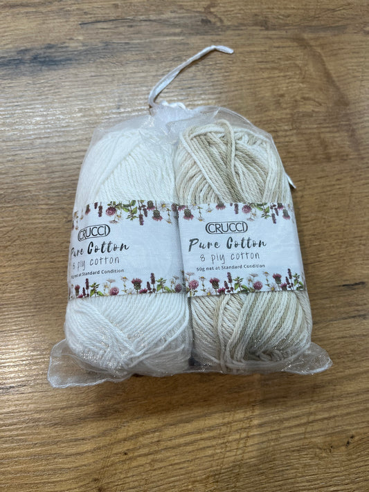 Crucci Cotton Dishcloth Knitting Kit