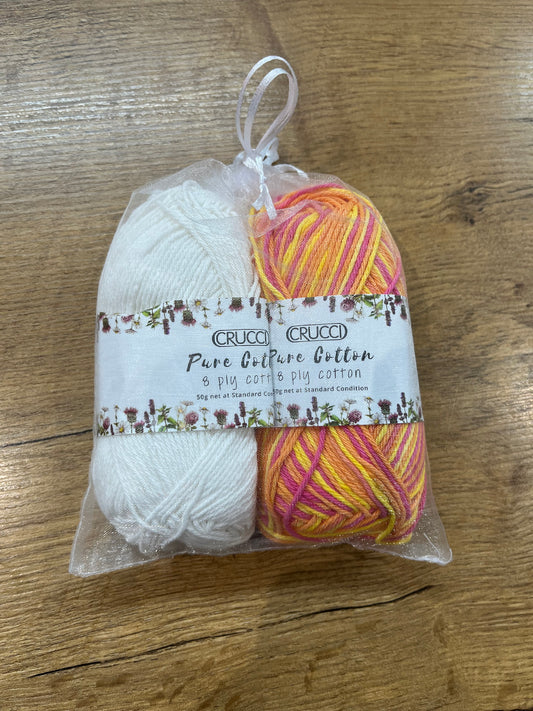 Crucci Cotton Dishcloth Knitting Kit